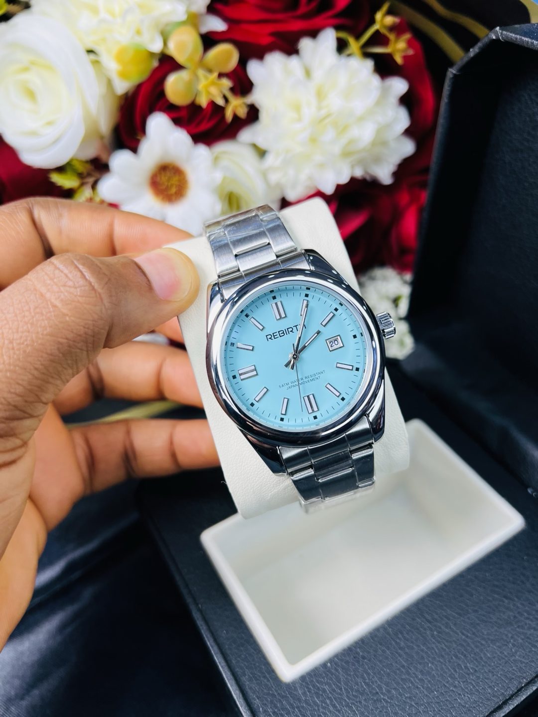 Rebirth blue face male watch - Image 5