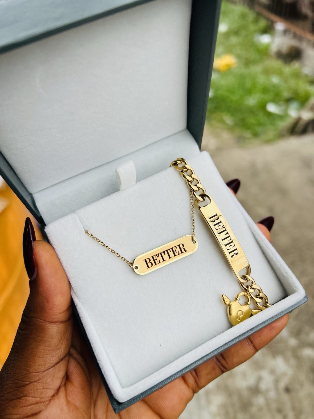 Engraved gold female combo - Image 4