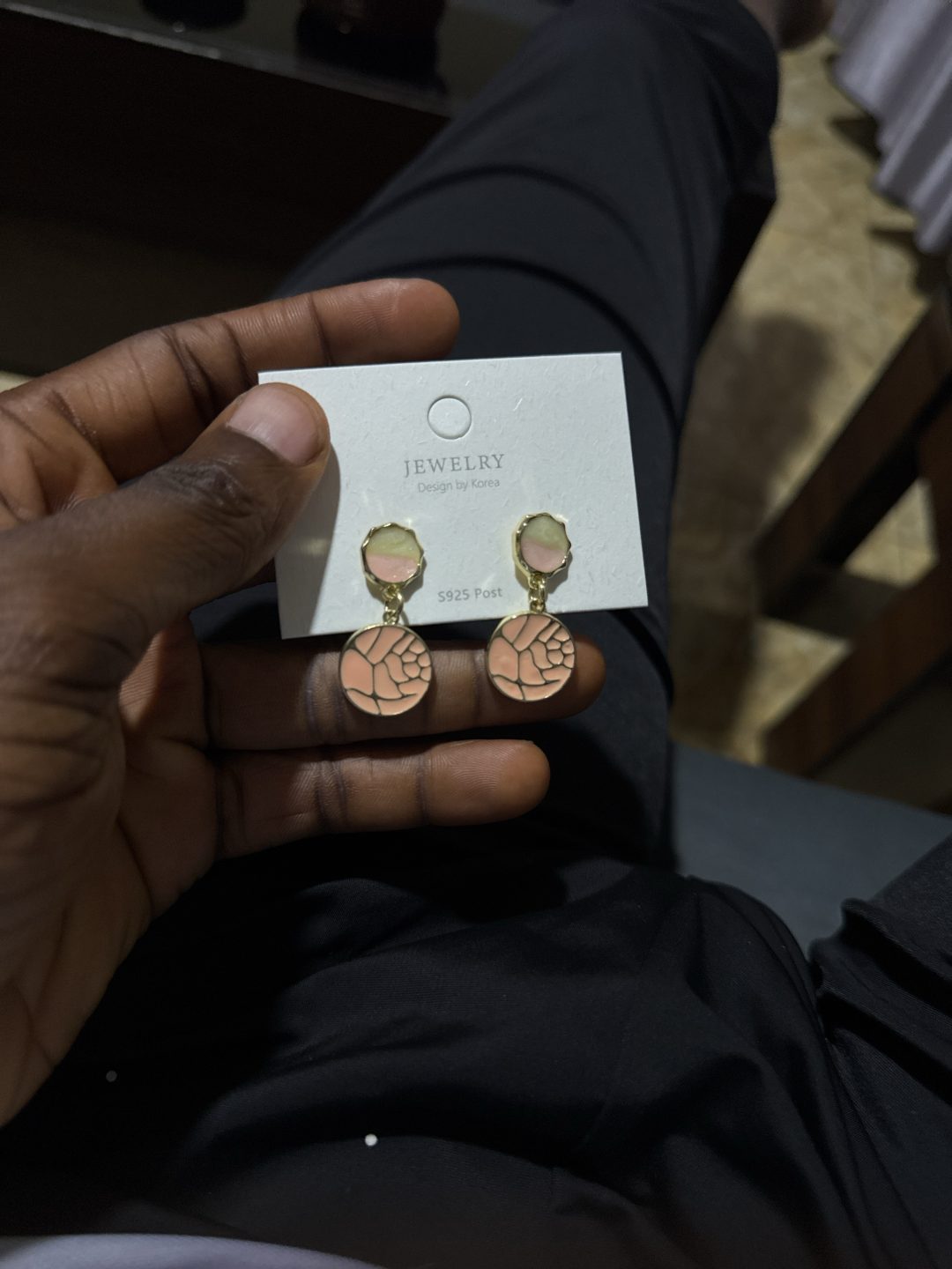 Korean statement earring 038
