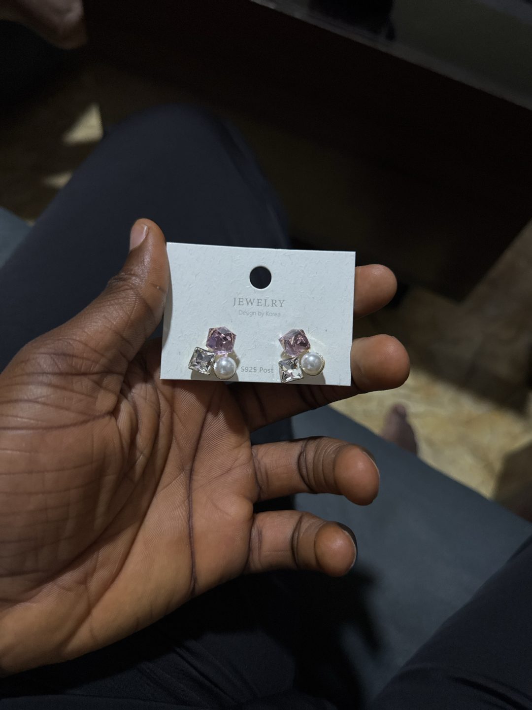 Korean statement earring 044