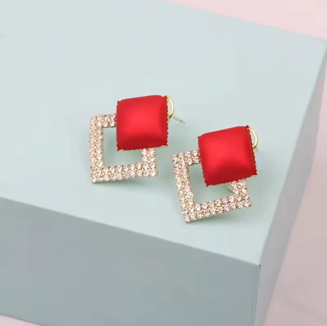 Korean Statement earrings 016 - Image 2
