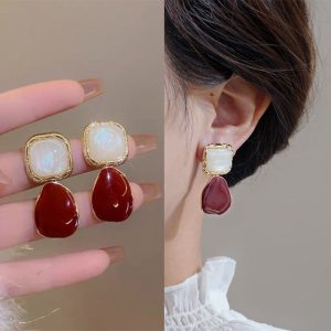 Korean statement earrings 019