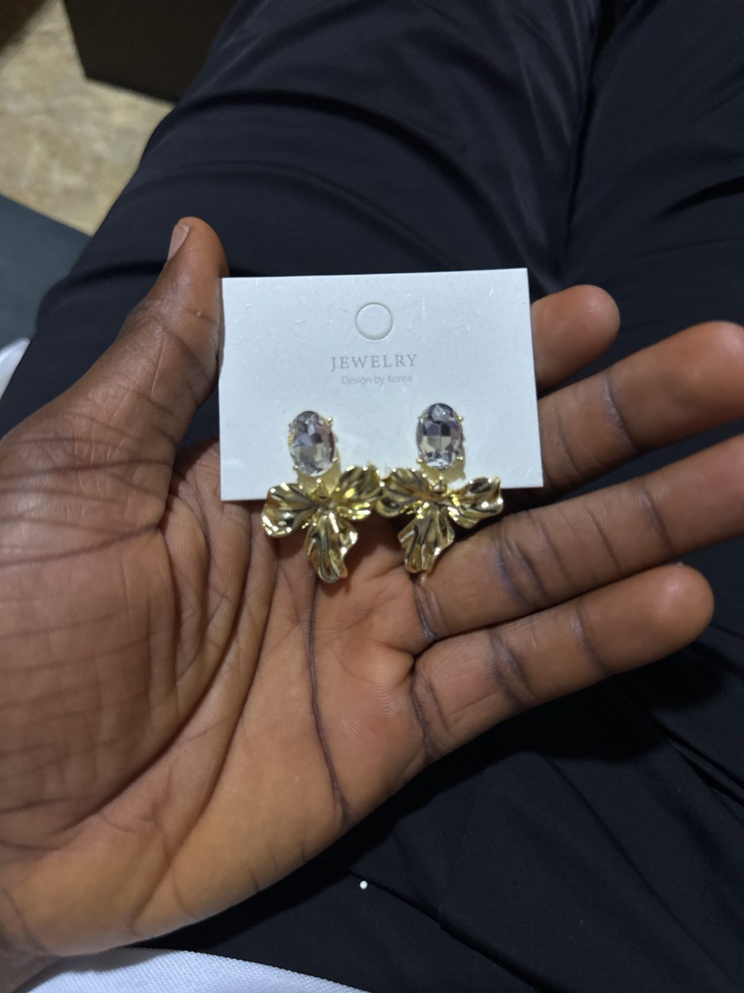 Korean statement earring 053