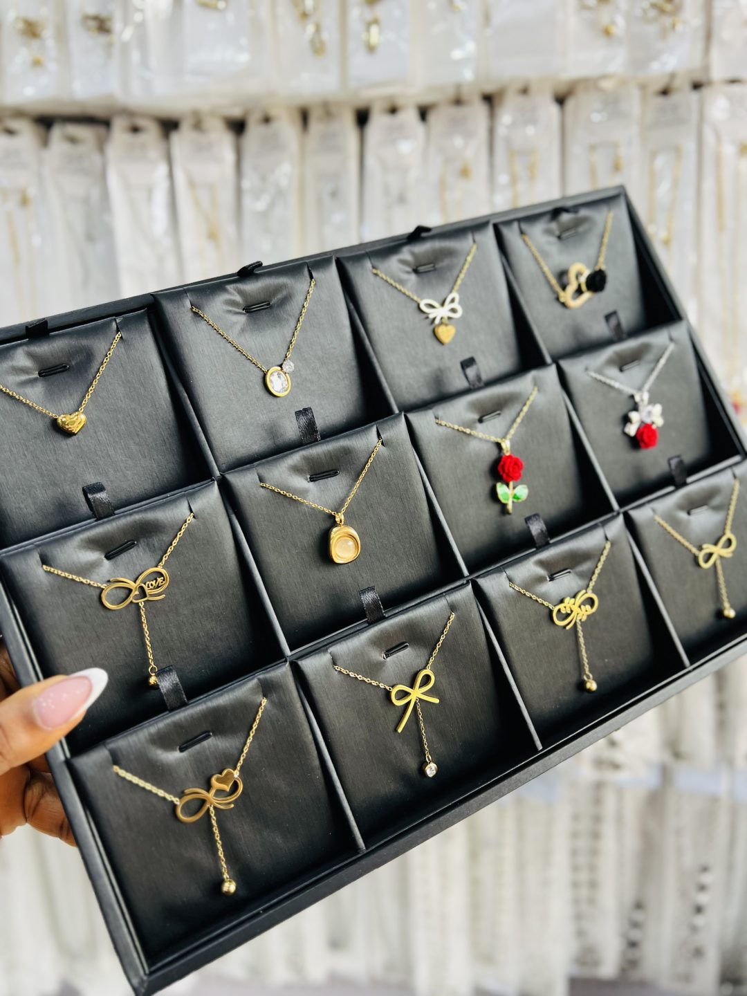 A dozen of stainless steel necklaces (12pcs) - Image 3