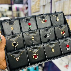 A dozen of stainless steel necklaces (12pcs)