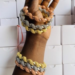 Amiga three toned bangle set 002