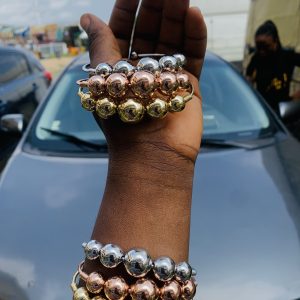 Amiga Ball three Tone bangle 003