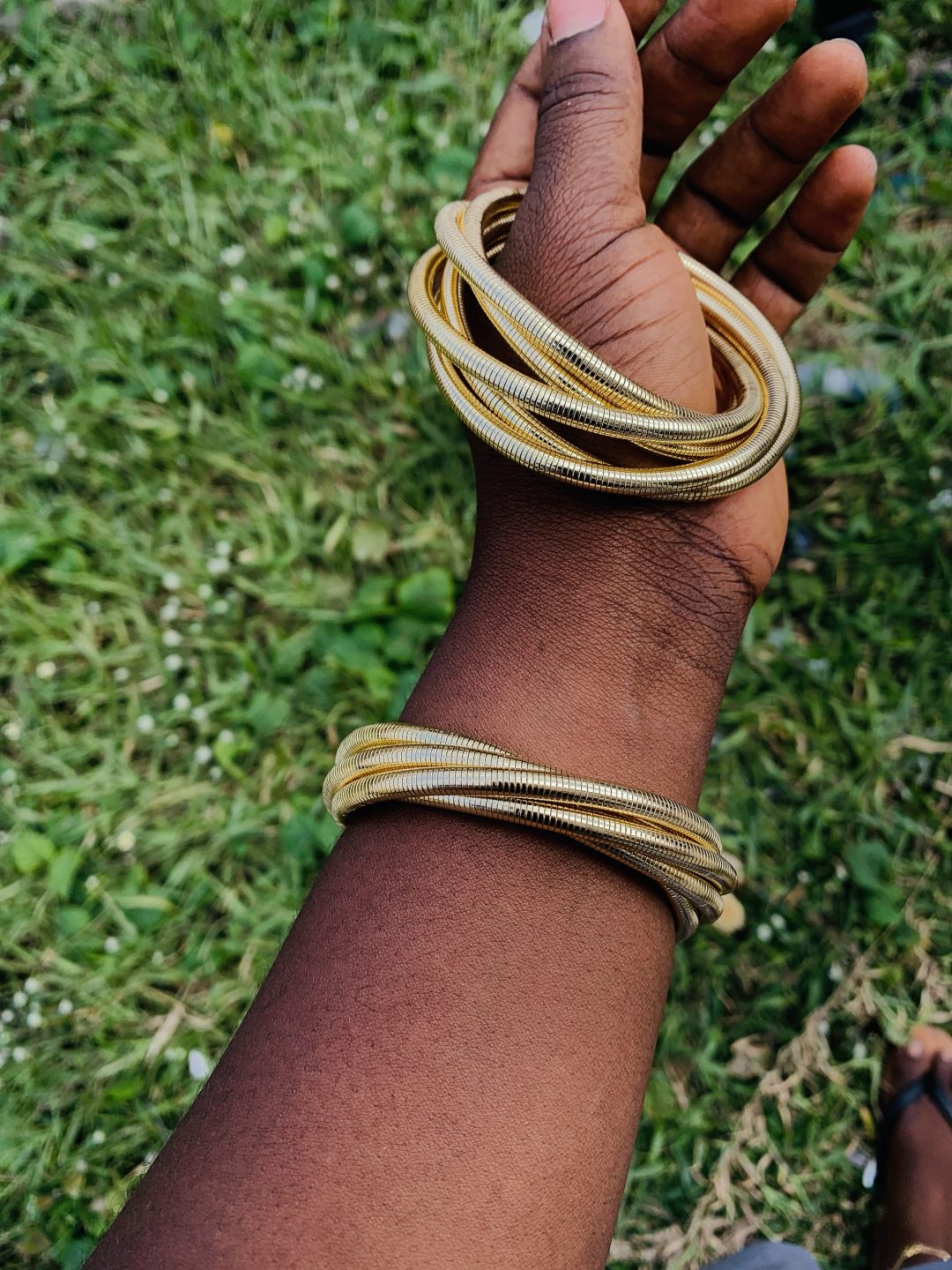 Amiga twisted gold bangle 014