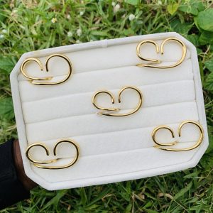 Stainless steel ring size (8) 030