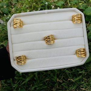 Stainless steel ring size (8) 034