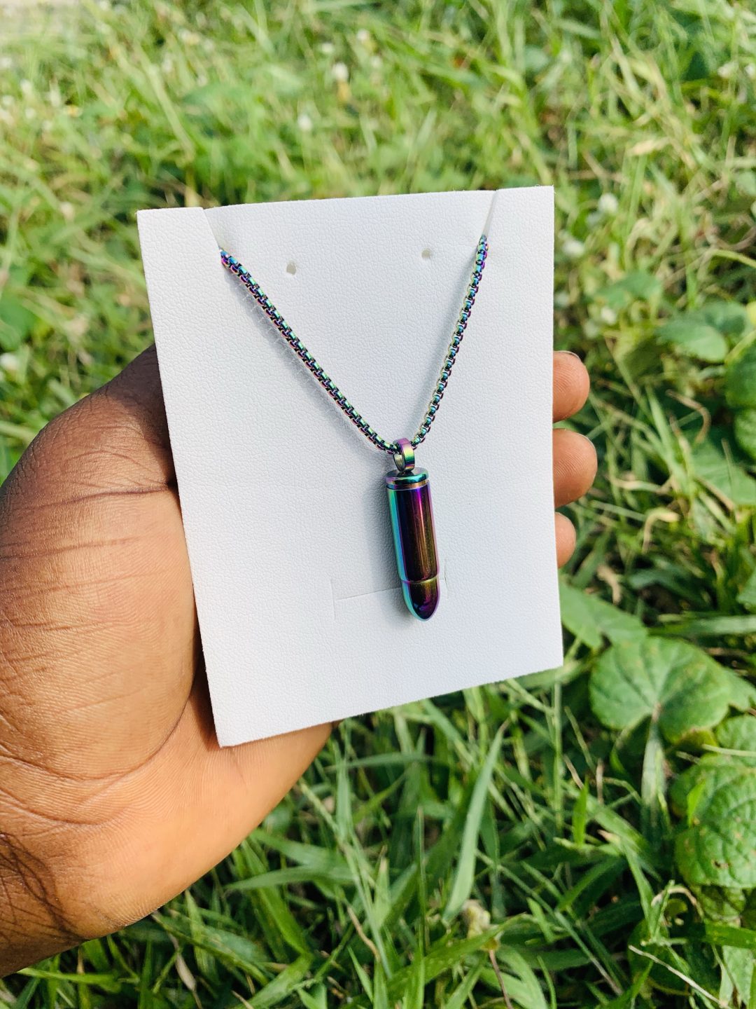 Bullet oleum steel necklace 002