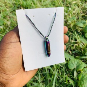 Bullet oleum steel necklace 002