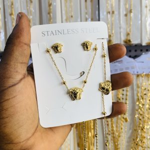 Versace steel gold set