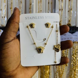 Versace steel gold set
