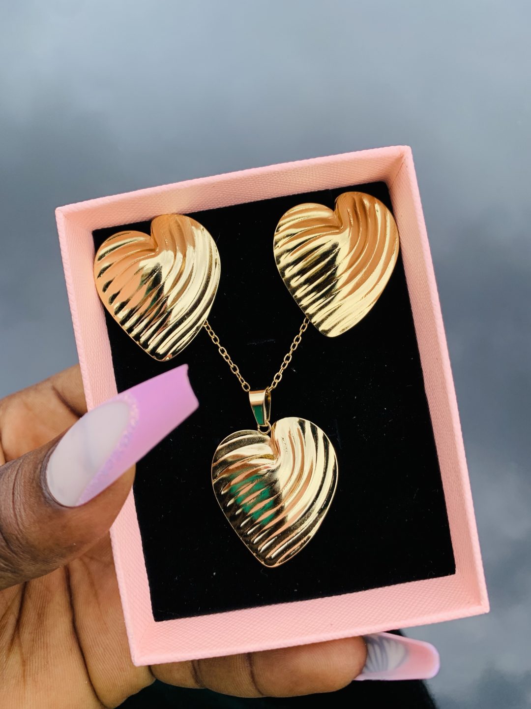 Stainless steel gold set 002