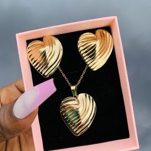 Stainless steel gold set 002