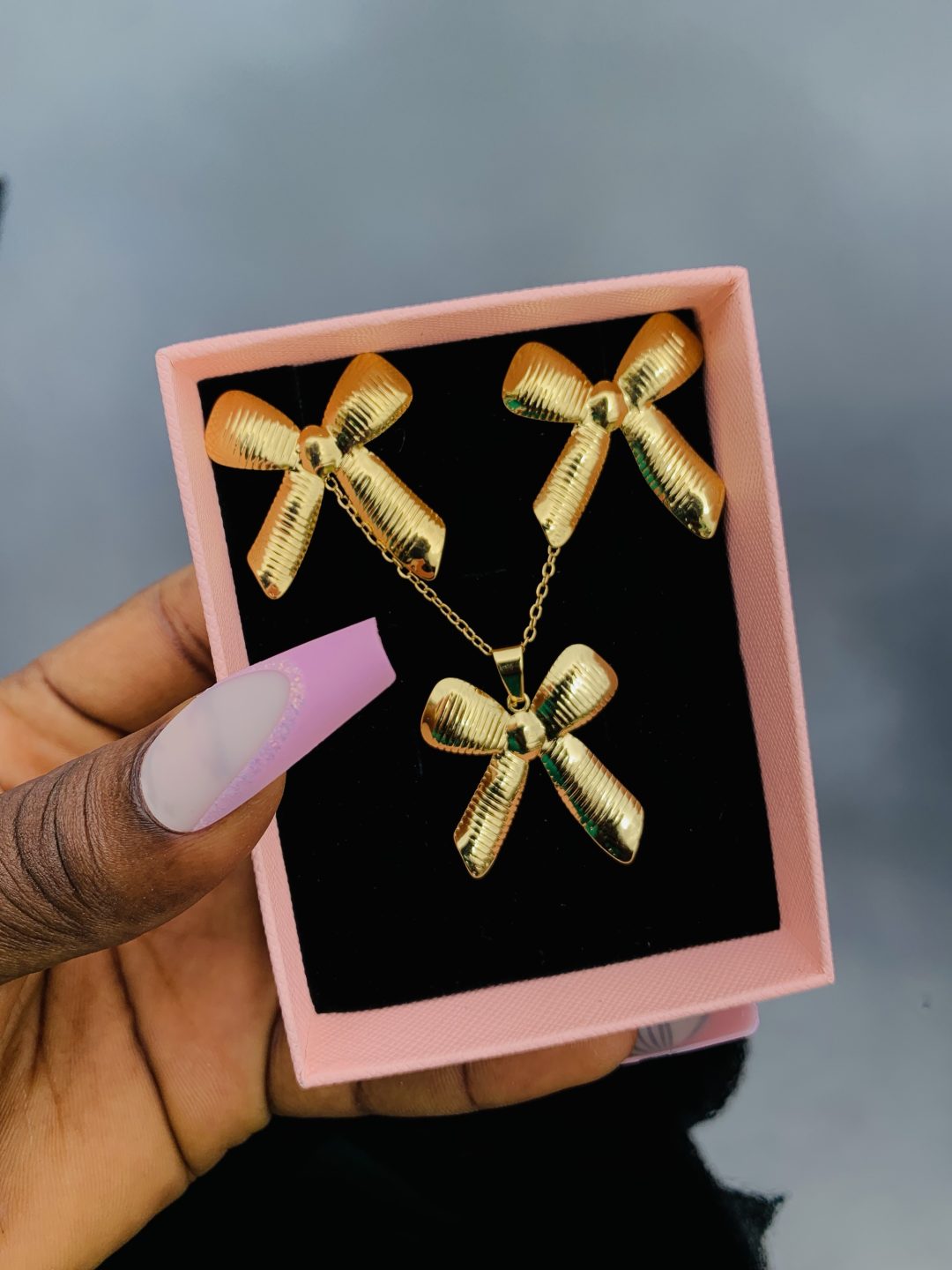 Stainless steel gold set 005