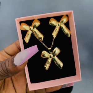 Stainless steel gold set 005