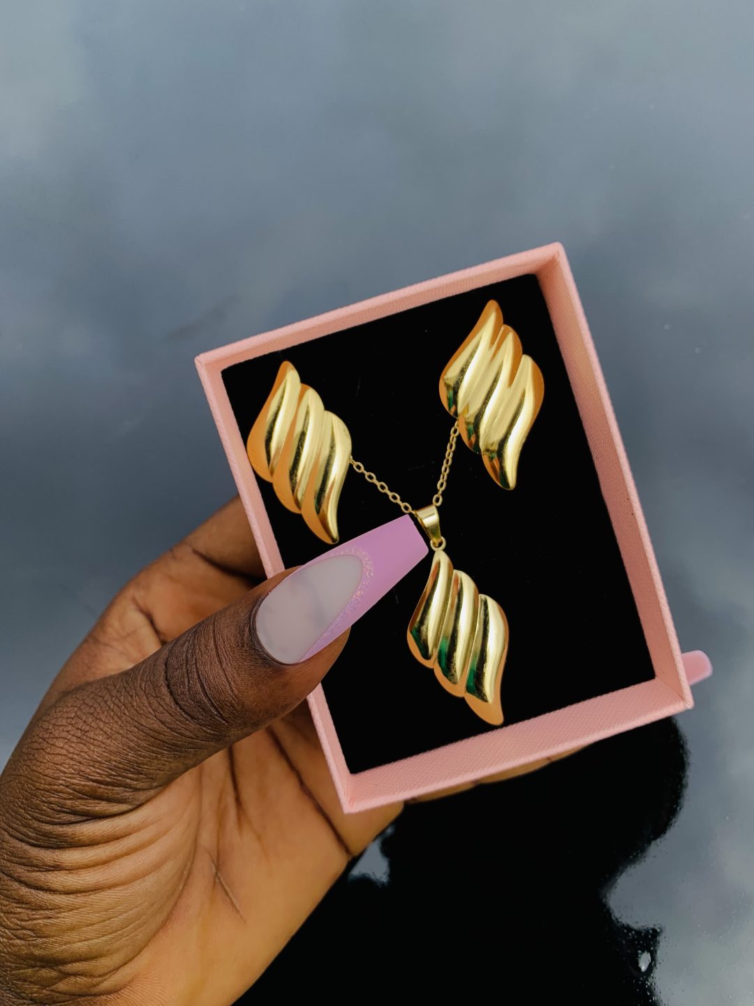 Stainless steel gold set 006 - Image 2