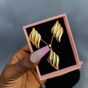 Stainless steel gold set 006