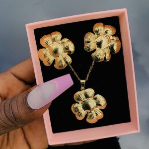 Stainless steel gold set 008
