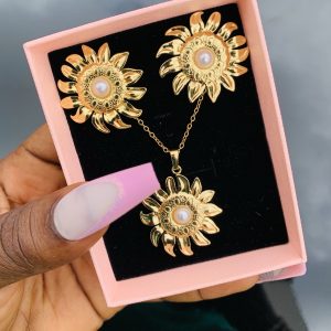 Stainless steel gold set 009