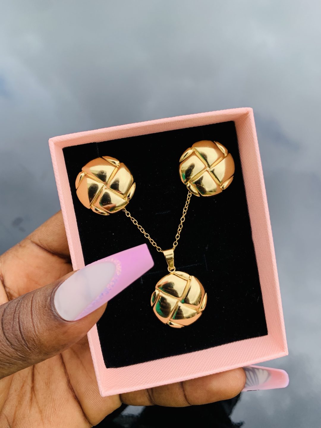 Stainless steel gold set 011