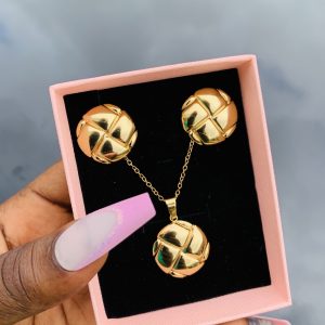 Stainless steel gold set 011