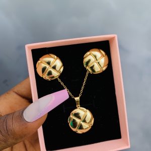 Stainless steel gold set 011