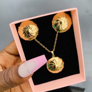 Stainless steel gold set 012
