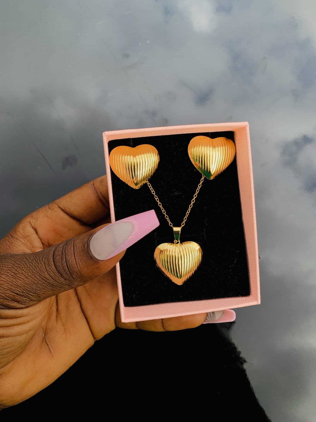 Stainless steel gold set 013 - Image 2