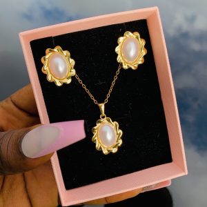 Stainless steel gold set 014