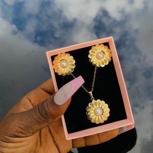 Stainless steel gold set 015