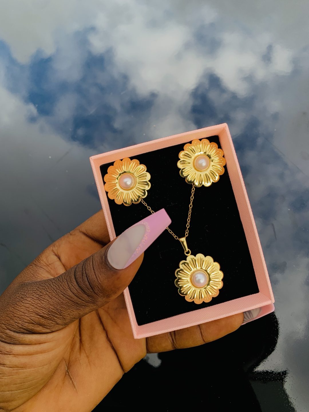 Stainless steel gold set 015