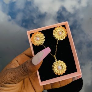 Stainless steel gold set 015