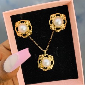 Stainless steel gold set 016