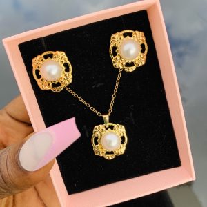 Stainless steel gold set 016