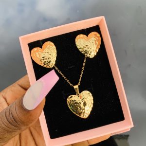 Stainless steel gold set 017