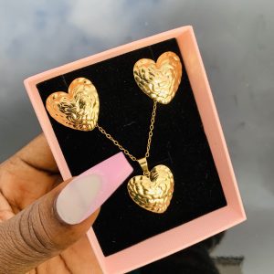 Stainless steel gold set 017