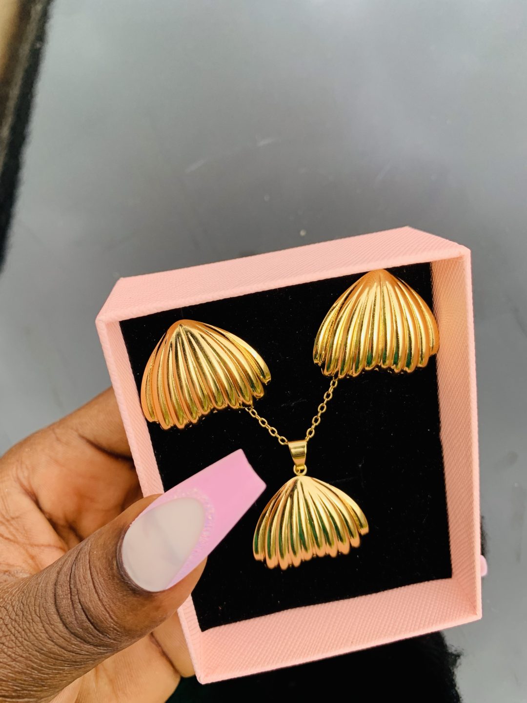 Stainless steel gold set 018