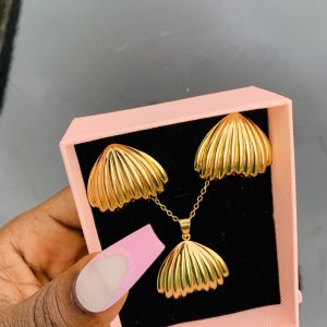 Stainless steel gold set 018
