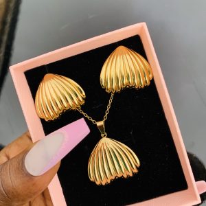 Stainless steel gold set 018