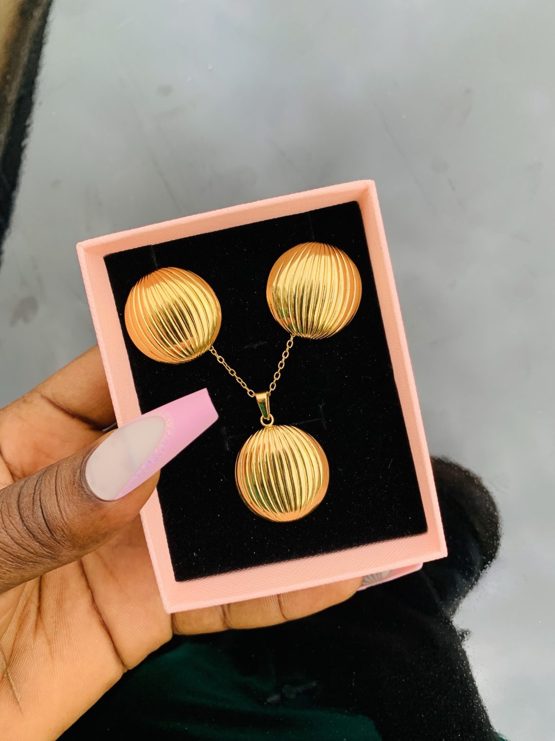 Stainless steel gold set 019 - Image 2