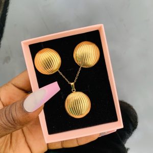 Stainless steel gold set 019