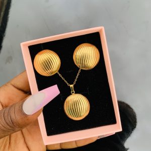 Stainless steel gold set 019