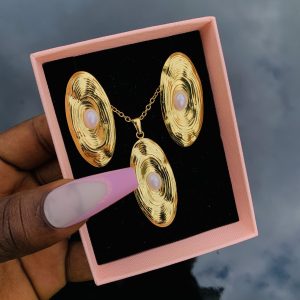 Stainless steel gold set 020