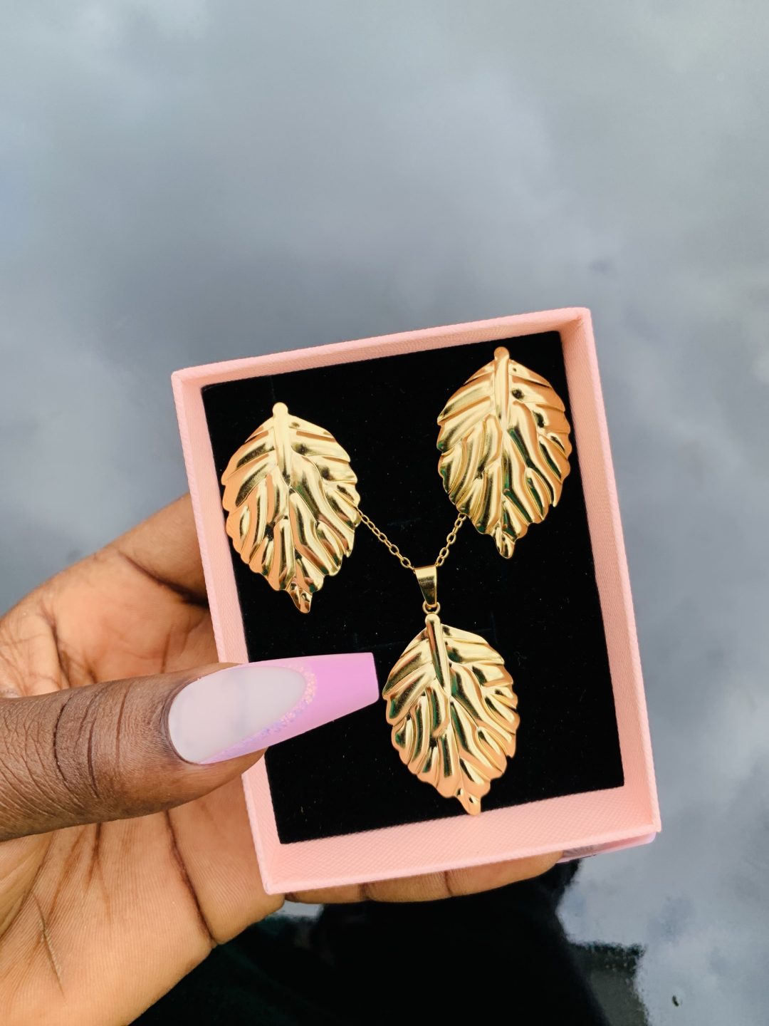 Stainless steel gold set 021