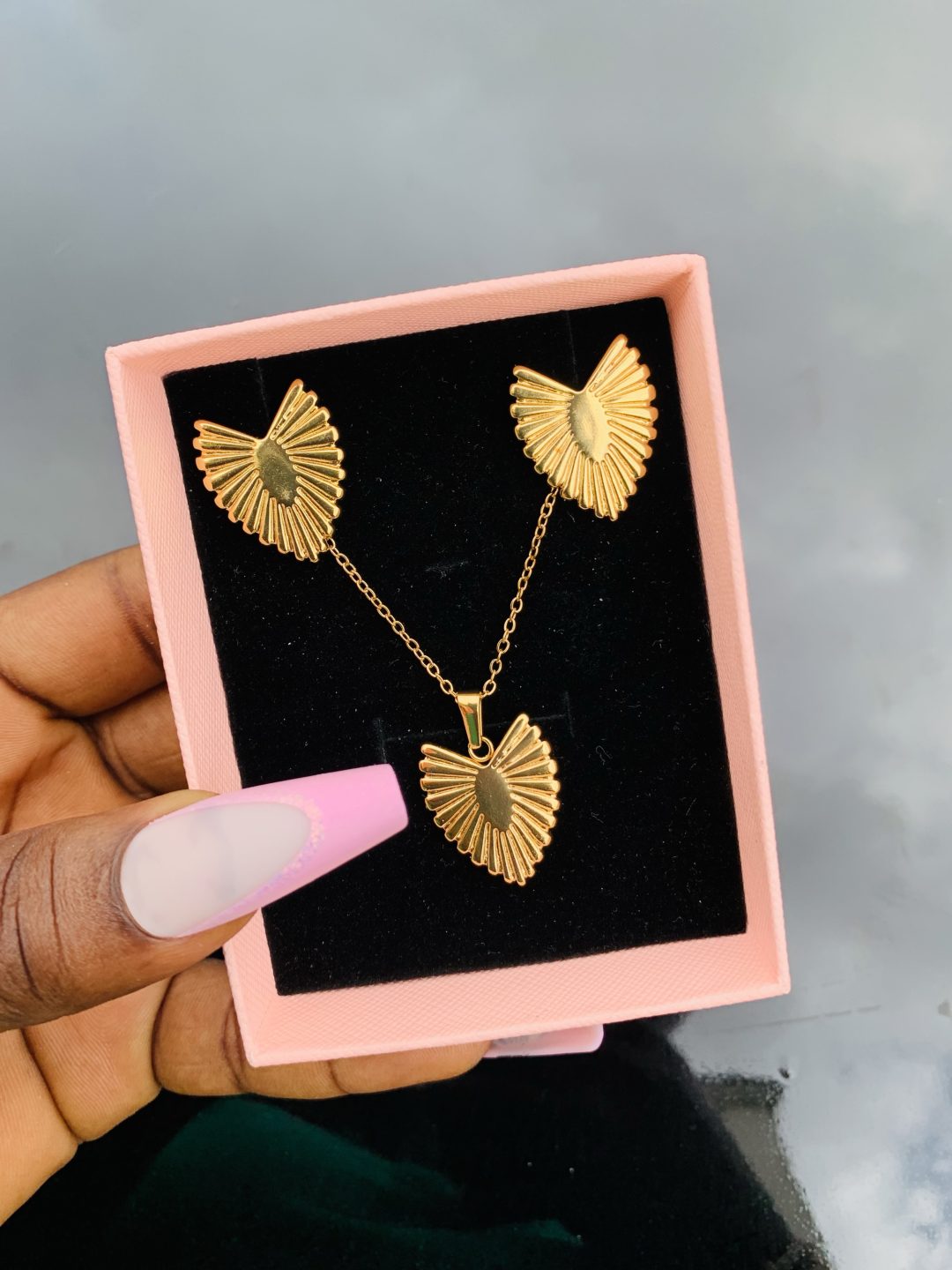Stainless steel gold set 022 - Image 6