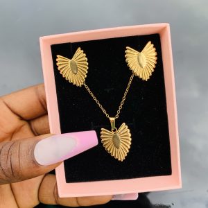 Stainless steel gold set 022