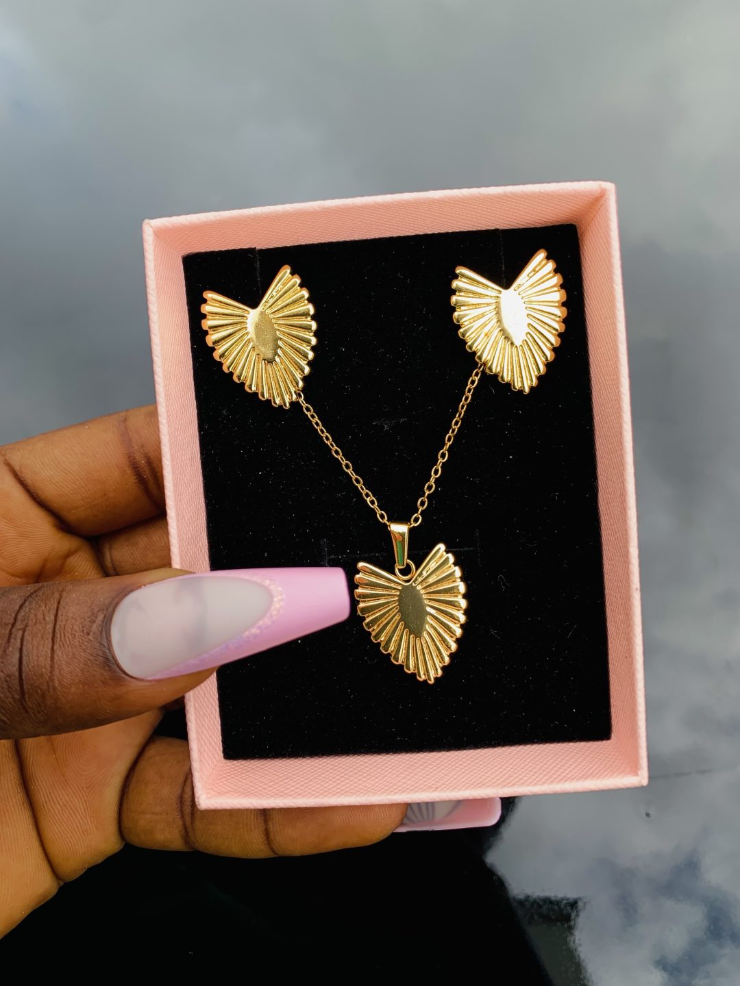 Stainless steel gold set 022 - Image 2